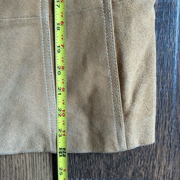 George Designs by Mark Eisen Genuine Leather Jacket Saddle Brown Women’s L 12/14 - Picture 15 of 15